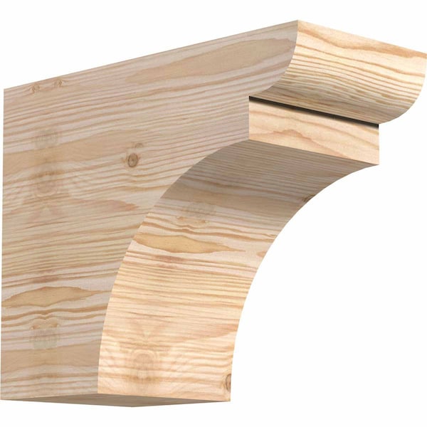 Ekena Millwork Yorktown Smooth Rafter Tail, Douglas Fir, 5 1/2"W x 10"H x 12"L RFT06X10X12YOR00SDF - main